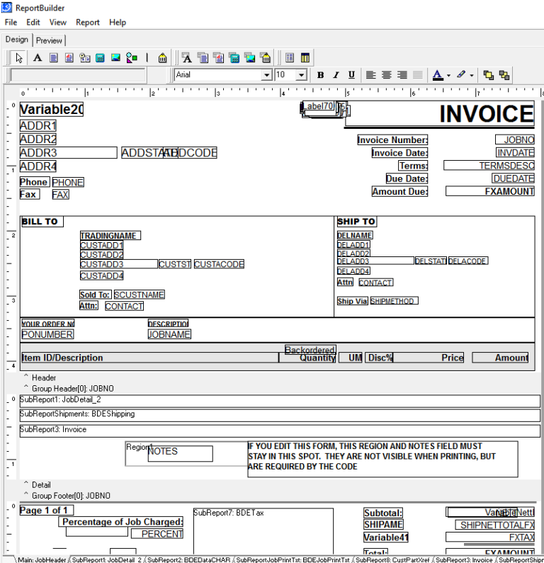01InvoiceEdit DBA Manufacturing Software