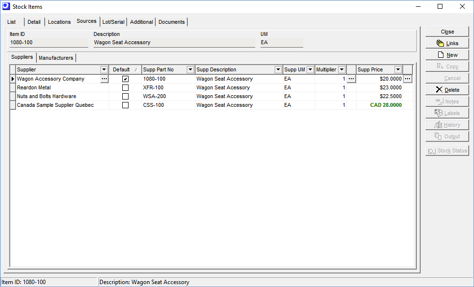 02StockItemsSources DBA Manufacturing Software